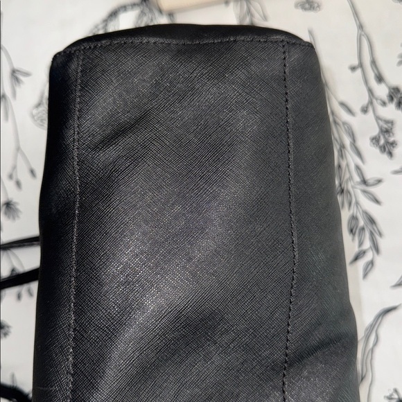 Tory Burch New York Buckle Black Tote with Gold Zipper - Picture 9 of 10